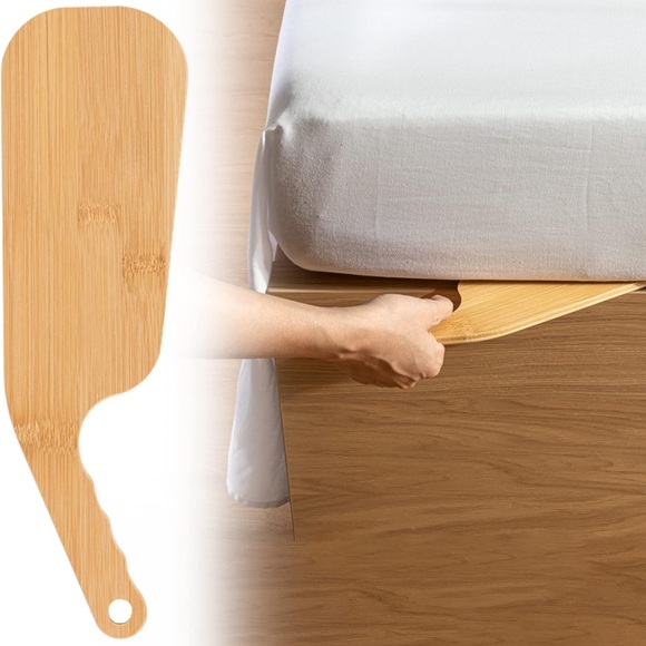 Extra Wide Bamboo Bed Sheet Tucker Tool - Durable Bed Maker Tool - Picture 2 of 4